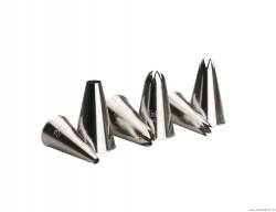Verzierungsspitzen aus Edelstahl, 6 Stück