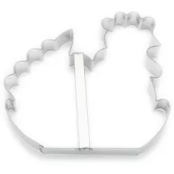 Huhn im Körbchen, 14 × 12 cm