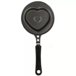 Mini-Pfanne in Herzform für Spiegelei, Pfannkuchen 12 cm