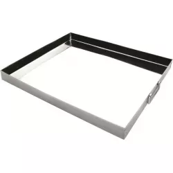 Edelstahl-Backblech – Blech mit Henkel 45x35x3,5 cm