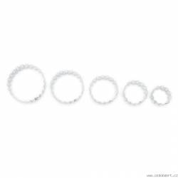 Ausstechformen Kreise gezackt, 4 Stück