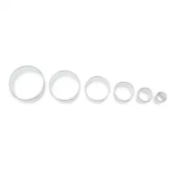 Ausstechformen runde glatte 6 Stück