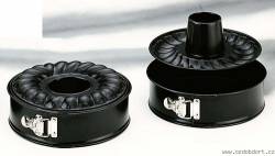 Schwarze Backform mit Griffen 28x7 cm