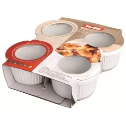 Auflaufformen, 4 St., Ø 9 × 5 cm