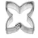 Ausstechform abgerundetes Kreuz, 1,3 cm
