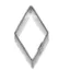 Ausstecher Quadratisches/ Rhombus? 2,3 cm
