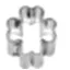 Ausstechform Kleeblatt 1,4 cm