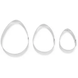 Ausstechformen für glatte Eier, 3 Stück