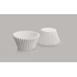 Konditorien Körbchen rund weißes Set – 50 Stück