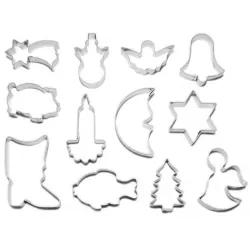 Ausstechformen Weihnachts-Set 12 Stück