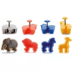 Plastik-Ausstecher „Afrikanische Tiere“ – 4 Stück