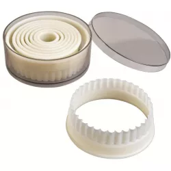 Nylon-Ausstechformen gewelltes Set – 9 Stück