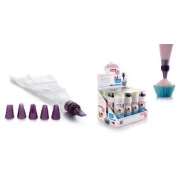 Set zum Verzieren - Beutel 35 cm + 6 Düsen