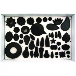 Satz zum Ausstechen und Modellieren von Blumen – 75 Stück