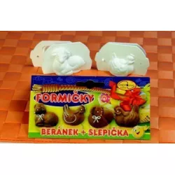 Keksformen 3D 2 Stück, Lammchen und Huhn