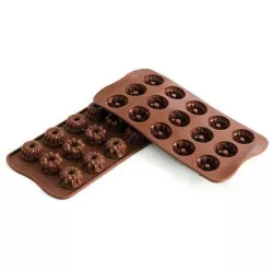 Silikonform für Schokoladen–Kuchenformen