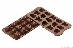 Schokoladenform aus Silikon – Frohe Weihnachten