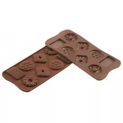 Silikonform für Schokolade – Kekse