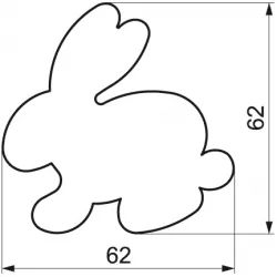 Ausstechform „Hase“, 6,2 cm