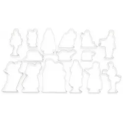 Filigrane: Ausstechformen Weihnachtskrippe