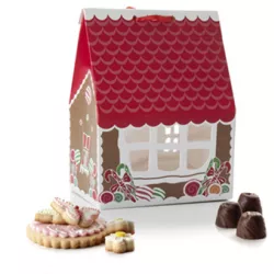 Schaal/Schachtel für Kuchen/Weihnachtskeks Haus 4 Stücke