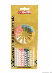 Satz Geburtstagskerzen 24/12 Stück 6 cm