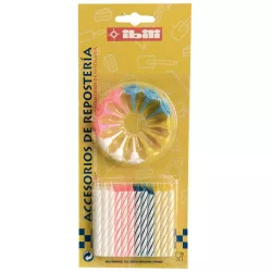 Satz Geburtstagskerzen 24/12 Stück 6 cm