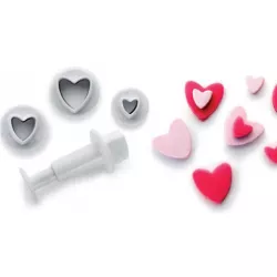 Herz-Dekorations-Set – 3 Stücke