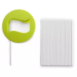 Ausstechform für Kekse + 24 Stäbchen