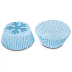 Papierkorb blau - Flocke