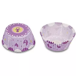 Papierschale - Kinderteller bedruckt lila