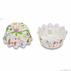 Papier-Backformen – Bedruckung Blumen-Garten