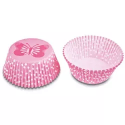 Papiérkorb rosa - Mini-Schmetterling