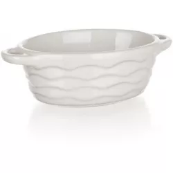 Keramische Auflaufform oval 15 x 9 cm