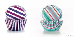 Papier-Muffinförmchen Streifen 7,5 x 4 cm