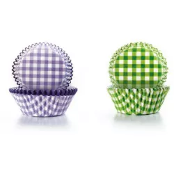 Papier-Blumenförmchen Muster 7,5 x 4 cm