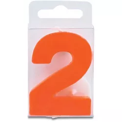 Licht in Form der Ziffer 2 - Mini, rot