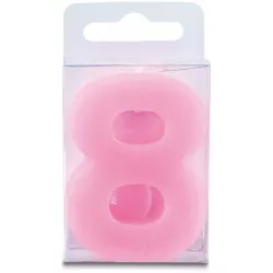 Stumpen in Form der Zahl 8 - Mini, rosa