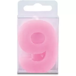 Stumpen in Form der Ziffer rosa