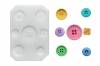 Silikonform für Fundant - Knöpfe