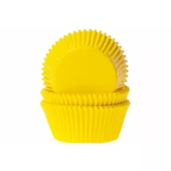 Papier-Muffinförmchen gelb 50 Stück