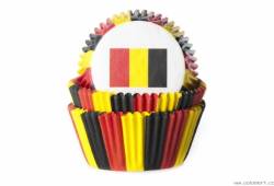 Mini-Muffin-Förmchen Flagge Belgiens 50 Stück