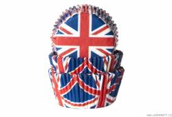 Papiertörtchenförmchen Union Jack 50 Stück