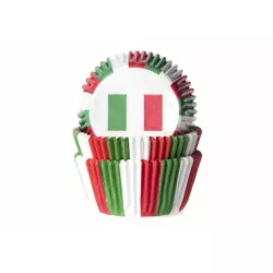 Muffin-Förmchen Flagge Italiens 50 Stück