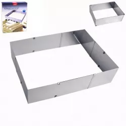 Kuchenform rechteckig mit Verschiebemechanismus