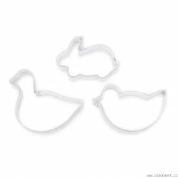 Oster-Ausstechformen Hase, Gans, Vogel