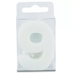 Stumpen in Form der Ziffer, weiß