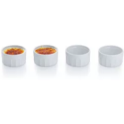 Porzellan-Schale für Crème Brûlée 1 Stück Mallen 9x5 cm KL-10759