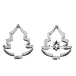 Ausstechform, Weihnachtsbäume, 2 Stück