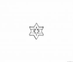 Ausstechform Stern mit 8 Zacken und freiem Zentrum